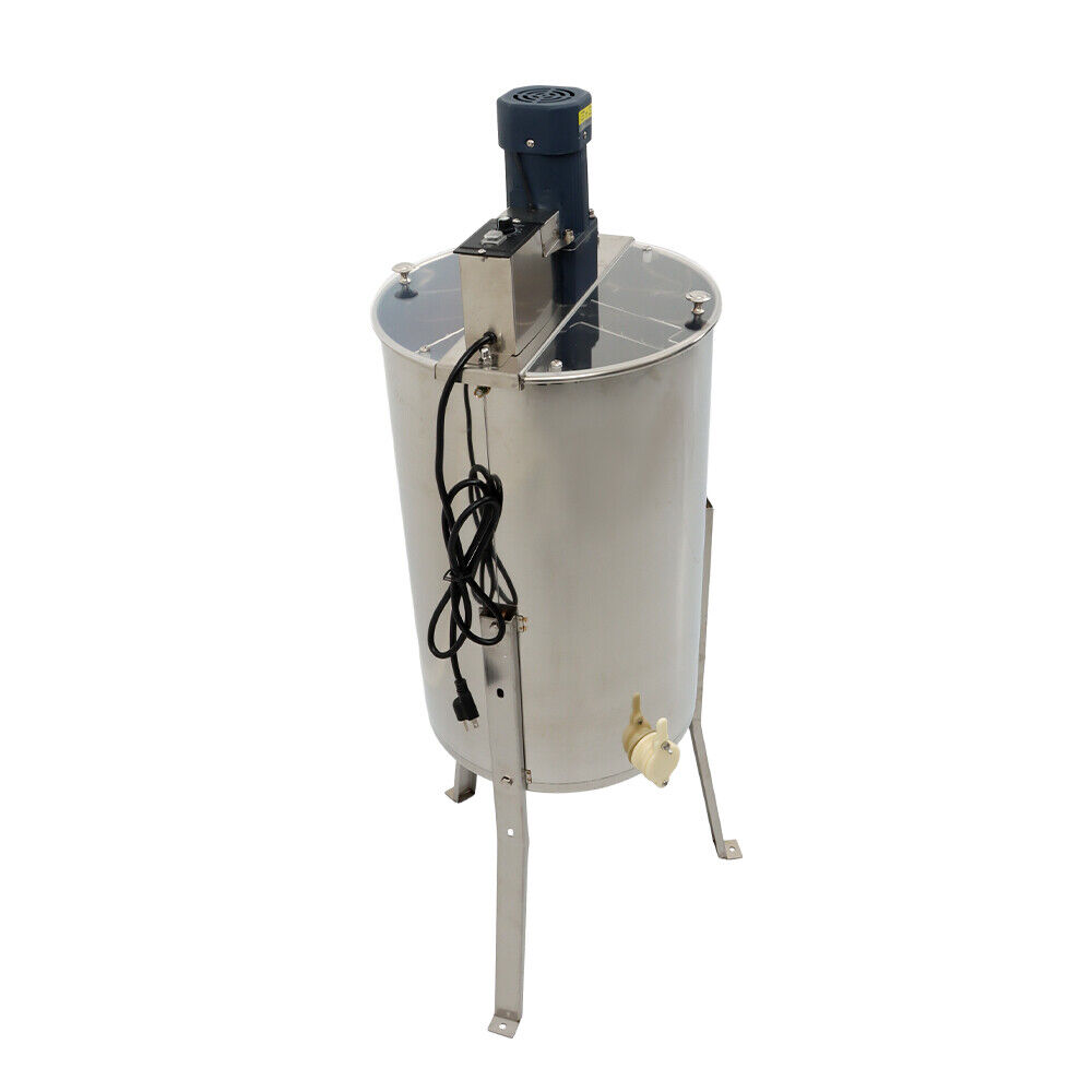 Electric Stainless Steel Honey Extractor, 2/4 Frame Rack