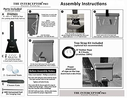 PRO Honeybee Swarm Trap with Tree Strap & Hooks
