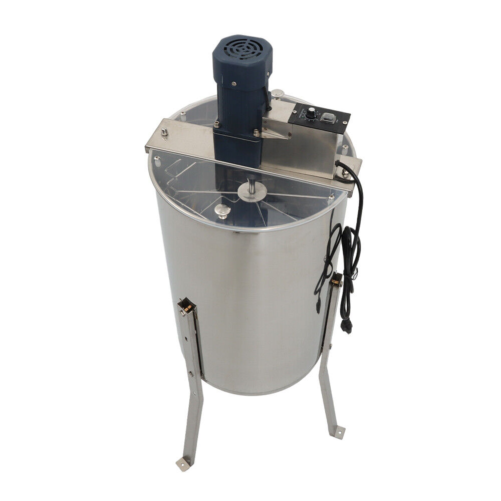 Electric Stainless Steel Honey Extractor, 2/4 Frame Rack