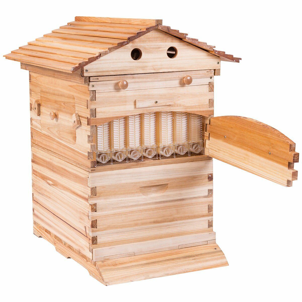 Complete Beehive Set with 7 Auto Flowing Frames
