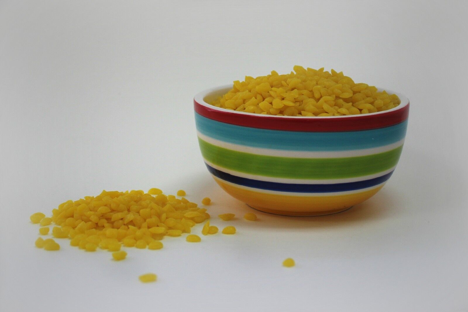 Organic Yellow Beeswax Pastilles for Cosmetic Use