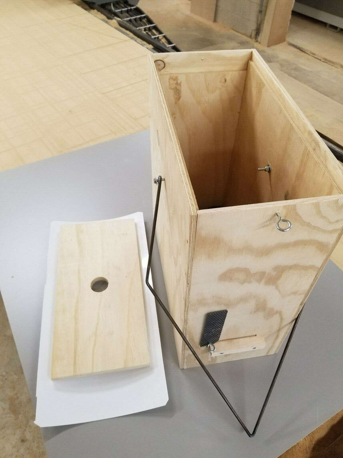 Bee Hive with Honeybee Swarm Trap