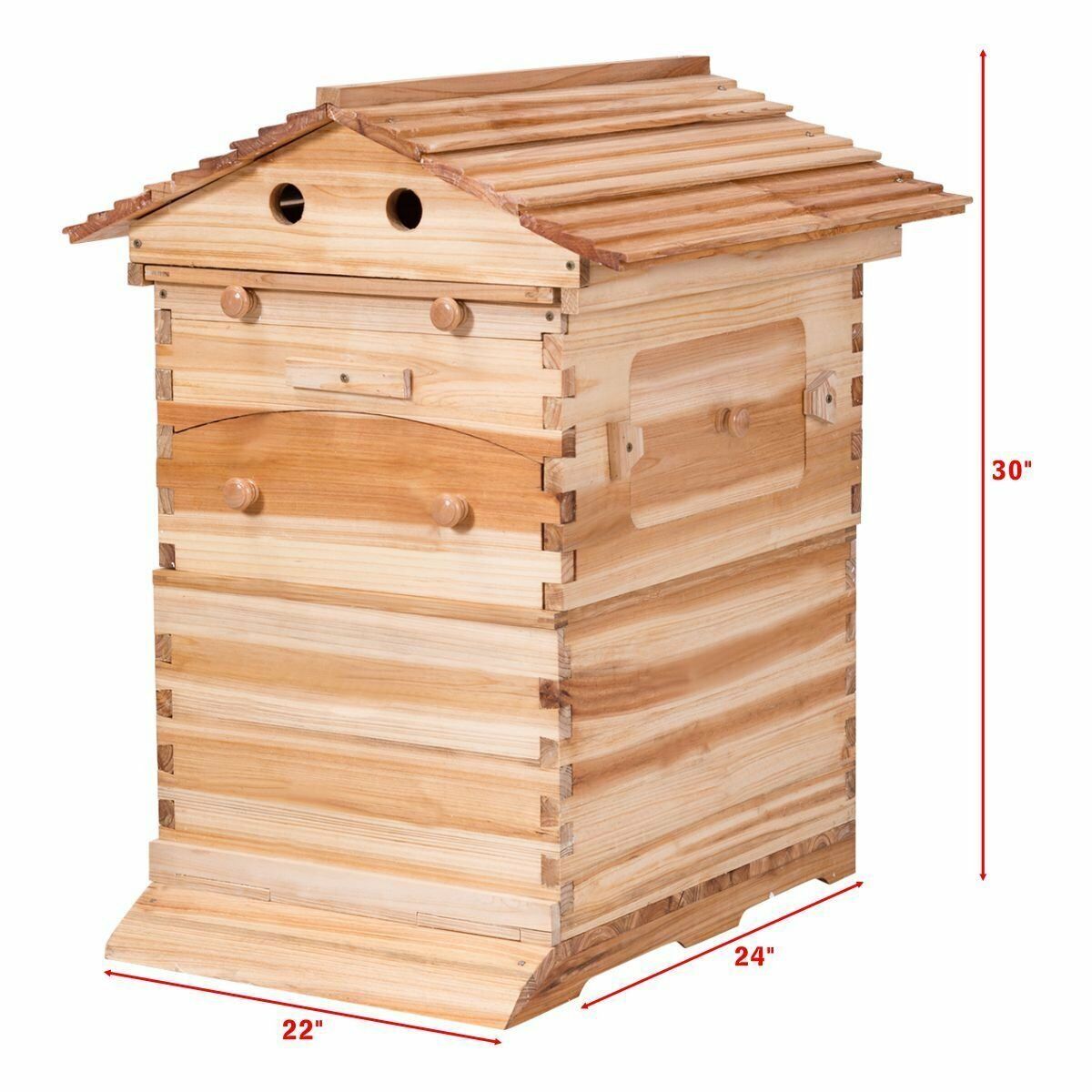 Complete Beehive Set with 7 Auto Flowing Frames