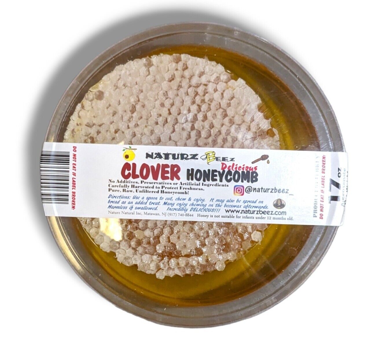 500g Pure Unfiltered Honeycomb - Delicious Beekeeping Nectar