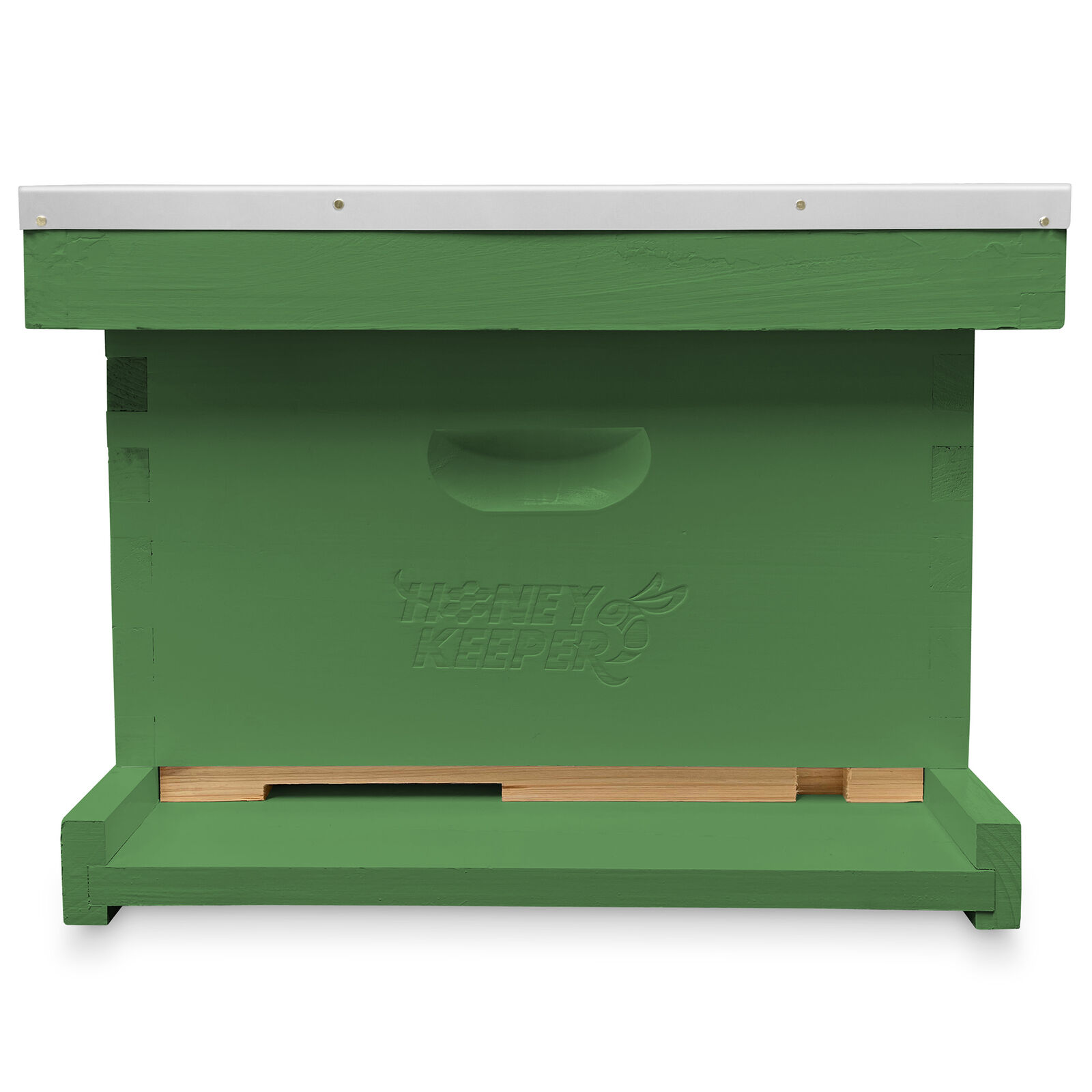 Painted Beehive Starter Set with 10 Frames, Green