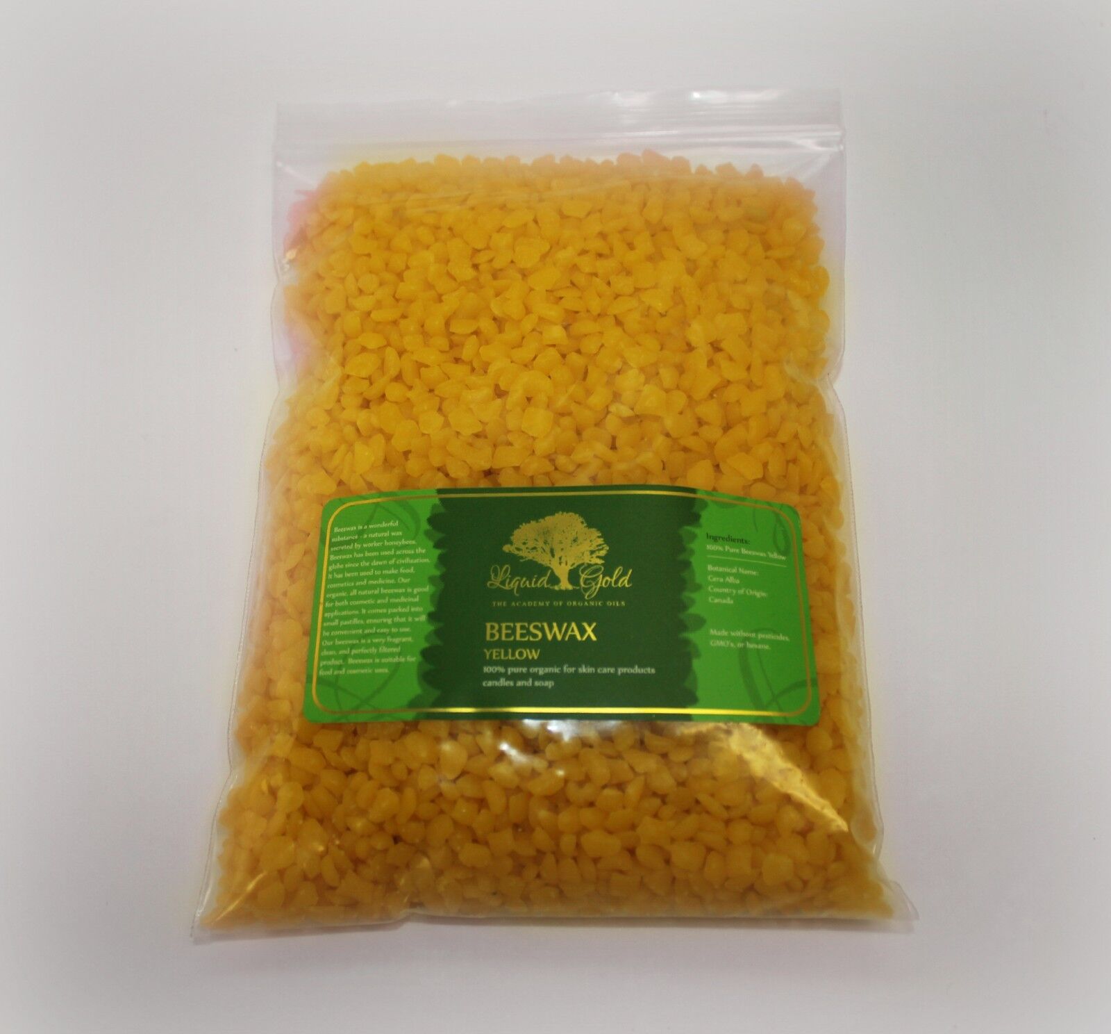 Organic Yellow Beeswax Pastilles for Cosmetic Use