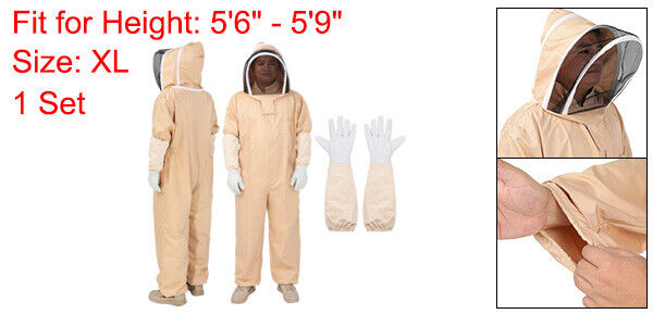Unisex XL Bee Suit with Glove and Veil