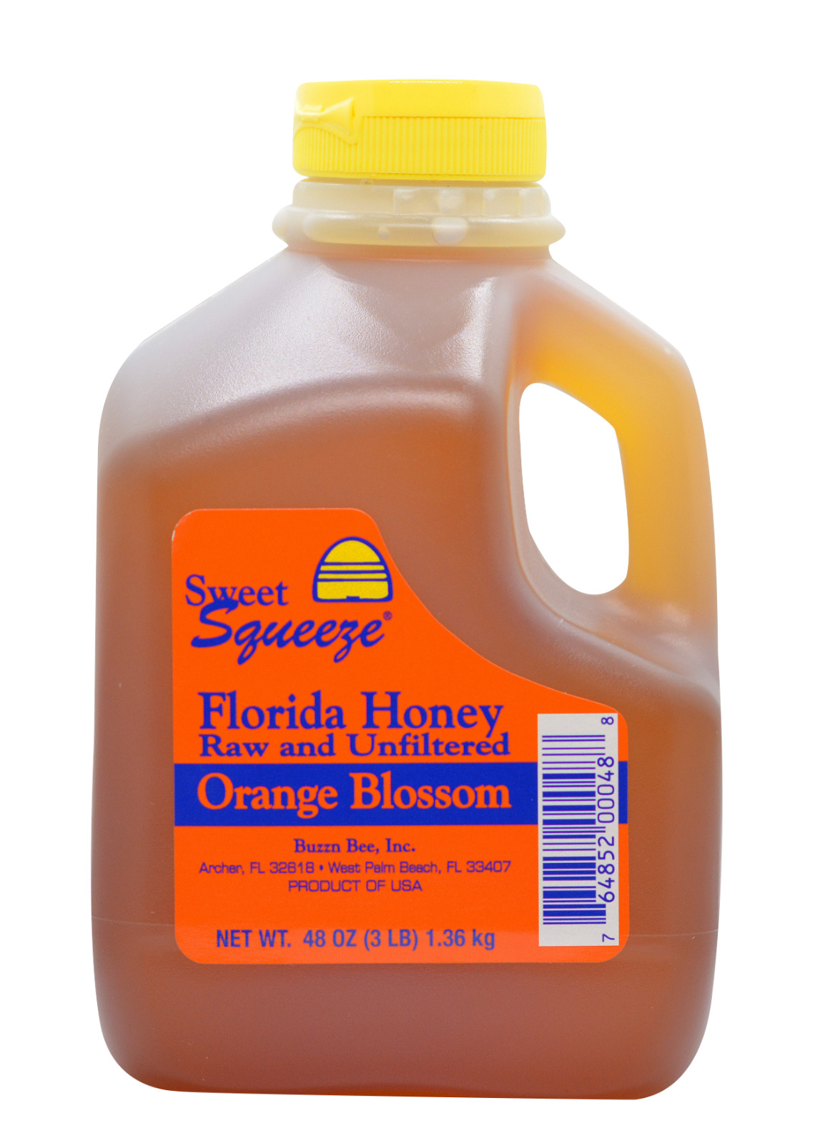 Raw Orange Blossom Honey - 3 Pounds