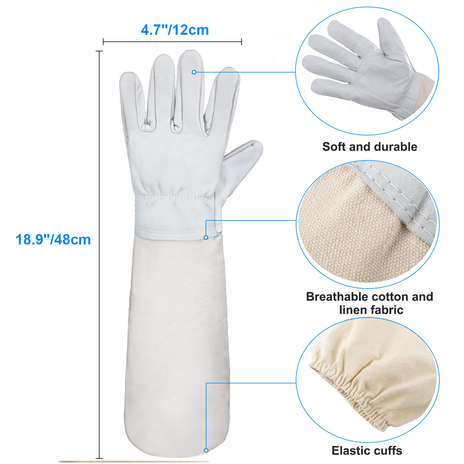 Beekeeping Protective Suit with Veil and Gloves