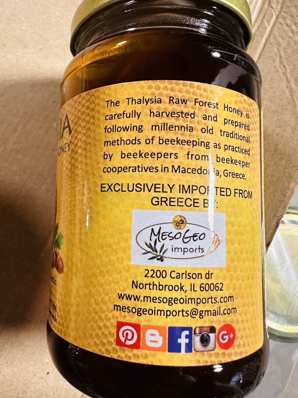 Greek Forest Honey from the Wild Eidiki Forest