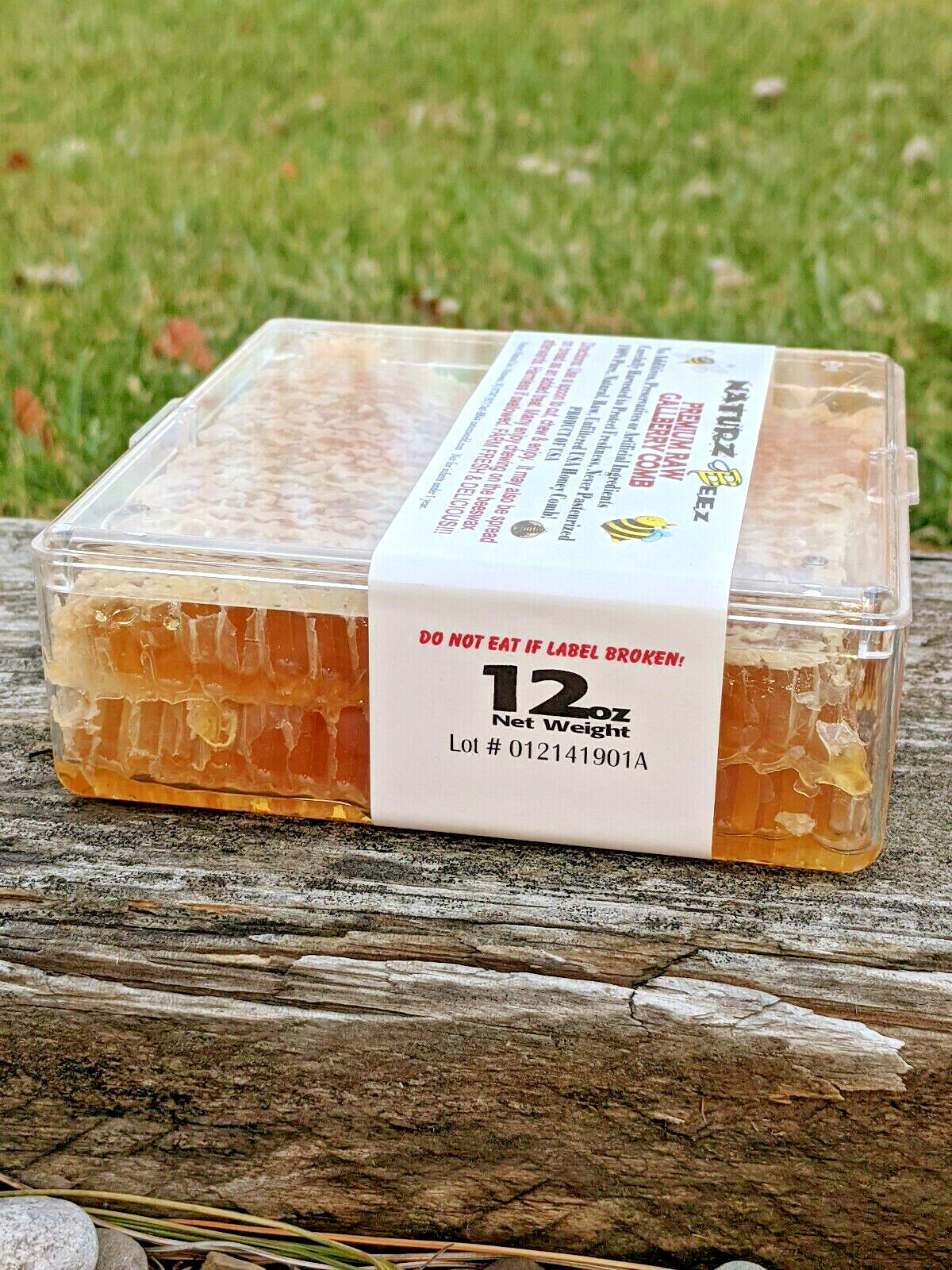 USA Raw Gallberry Honeycomb 12oz - 100% Pure