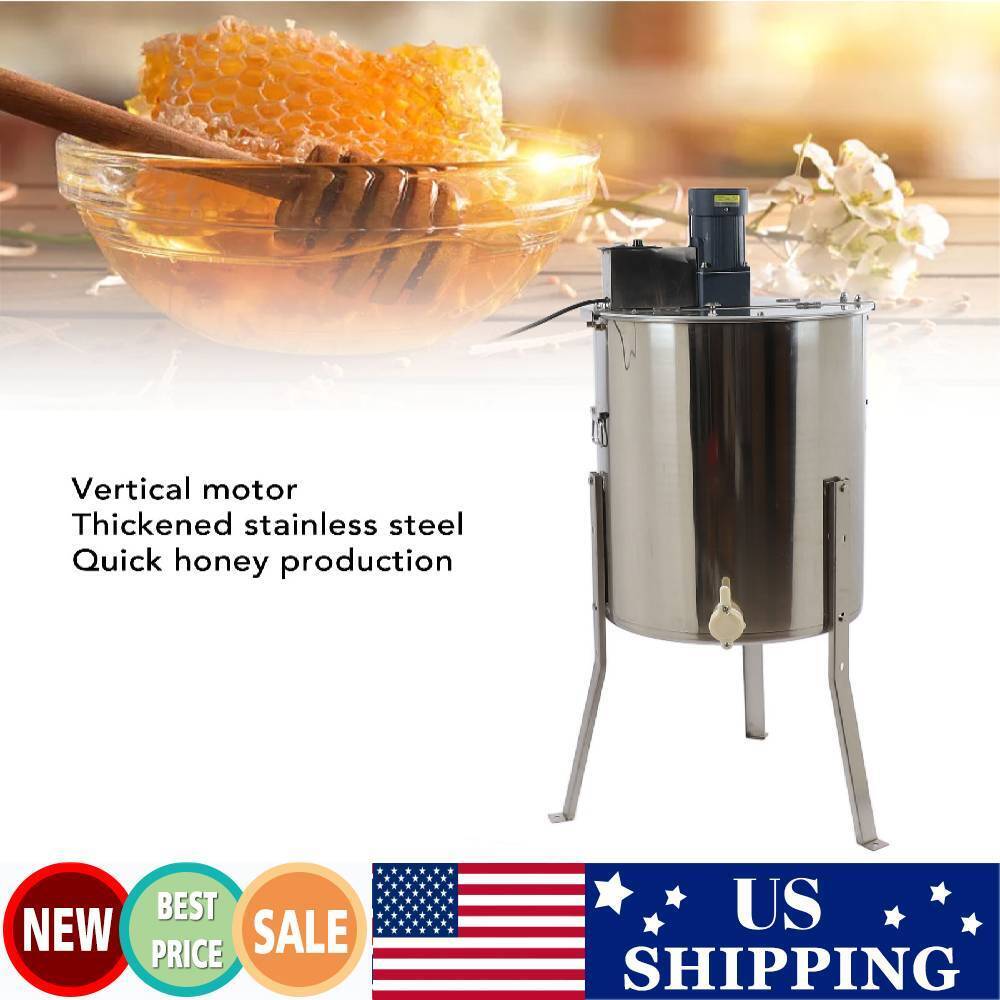 Stainless Steel Honey Extractor - 4/8 Frame