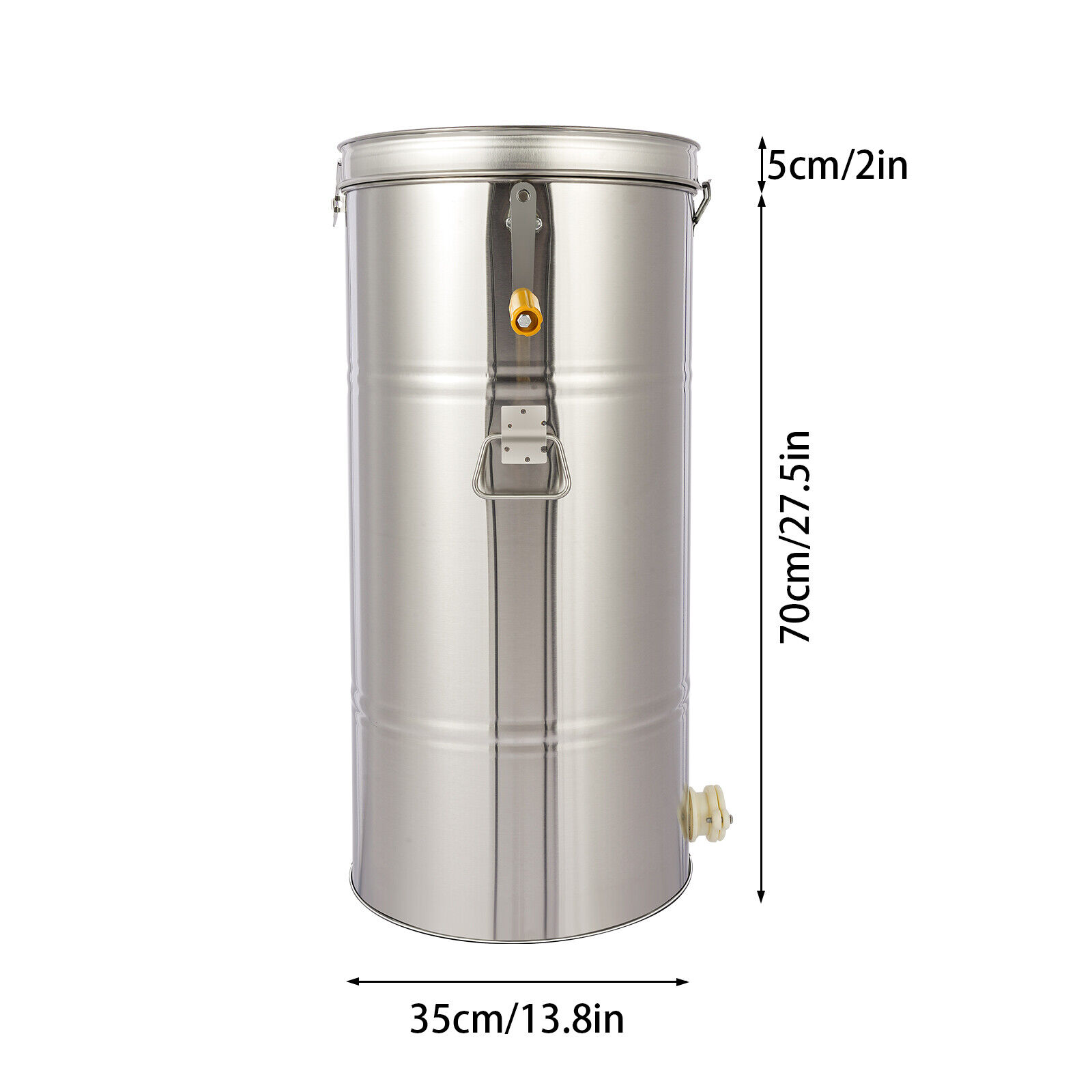 Stainless Steel 2 Frame Manual Honey Extractor, 70cm*35cm