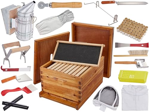 30-Piece Beekeeping Starter Set with Beeswax Sheets