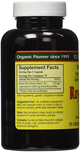 Fresh Royal Jelly 2000mg Caps by YS Eco Bee