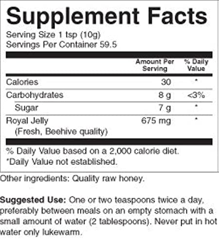 Ultra Strength Royal Jelly in Honey - 21 oz