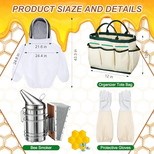 Leriton 30 Piece Beekeeping Starter Kit with Accessories