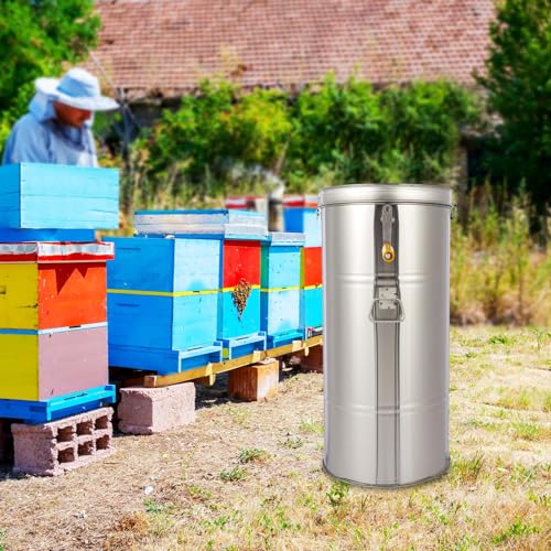 Stainless Steel Manual Crank Honey Extractor, Beekeeper’s Essential