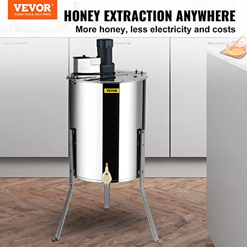 VEVOR Electric Honey Extractor, 4/8 Frame Stainless Steel