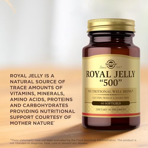 Solgar Royal Jelly Softgels - 60 servings - Gluten/Dairy-Free