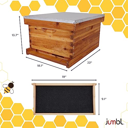 30-Piece Beekeeping Starter Set with Beeswax Coated Beehive