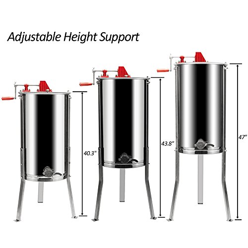 VINGLI 2 Frame Manual Honey Extractor Spinner Drum