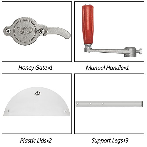 VINGLI 4 Frame Stainless Steel Honey Extractor Spinner