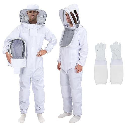 Unisex Sting Proof Beekeeping Bee Suit with Accessories