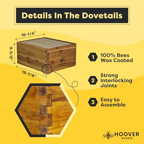 Hoover Hives Beeswax Coated Beehive Kit: Easy Assembly