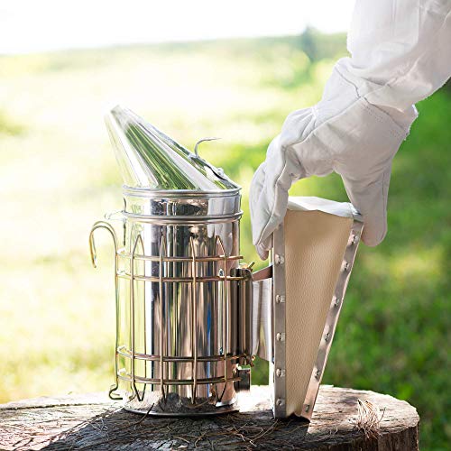 Stainless Steel Bee Hive Smoker with Heat Shield