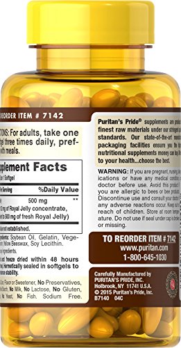 500mg Royal Jelly Softgels - 120 Count