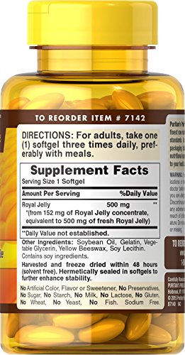 500mg Royal Jelly Softgels - 120 Count