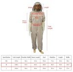 Ventilated XL Beekeeping Suit with Hood and Gloves