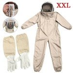 Ventilated XXL Beekeeping Suit with Hood & Gloves