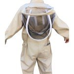 Ventilated XL Beekeeping Suit with Hood and Gloves