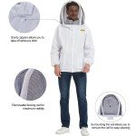 Ventilated Beekeeping Suit with Fencing Veil Hood