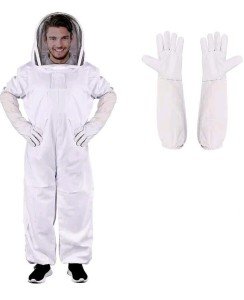 Bee Suit with Gloves and Veil Hood - XXL