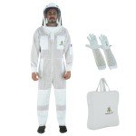 Ventilated Beekeeping Suit with Veil and Gloves