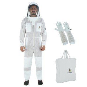 Ventilated Beekeeping Suit with Gloves & Veil - 3XL