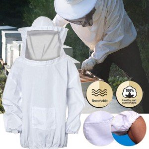 Cotton Beekeeping Jacket with Veil and Hat