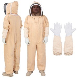 Beekeeping Suit with Glove and Veil for All