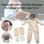 XXL Ventilated Beekeeping Suit with Gloves and Veil