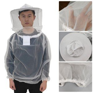 Beekeeping Protective Jacket with Veil and Hat