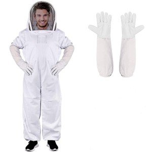 Beekeeping Suit with Gloves for Men and Women