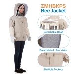 Unisex Polycotton Beekeeping Jacket with Hood