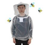 Beekeeping White Protective Jacket with Veil and Hat