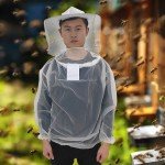 Beekeeping White Protective Jacket with Veil and Hat
