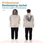Unisex Polycotton Beekeeping Jacket with Hood