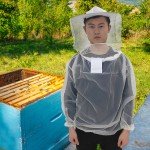 Beekeeping White Protective Jacket with Veil and Hat