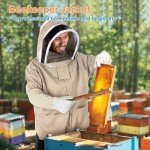 Unisex Polycotton Beekeeping Jacket with Hood